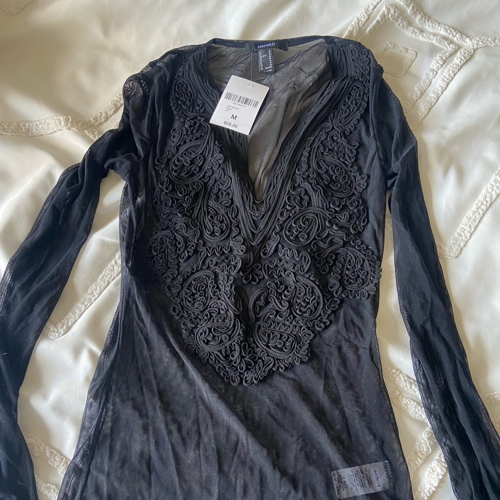 Sheer Mesh Top